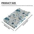 thumbnail image 2 of Watercolor Crane Flowers Changing Pad Cover for Baby Girl Boy Bird Blue Floral Leaves Diaper Change Table Sheets Animals Soft Stretchy Fitted Changing Pad Mat Sheets 32"x16", 2 of 6
