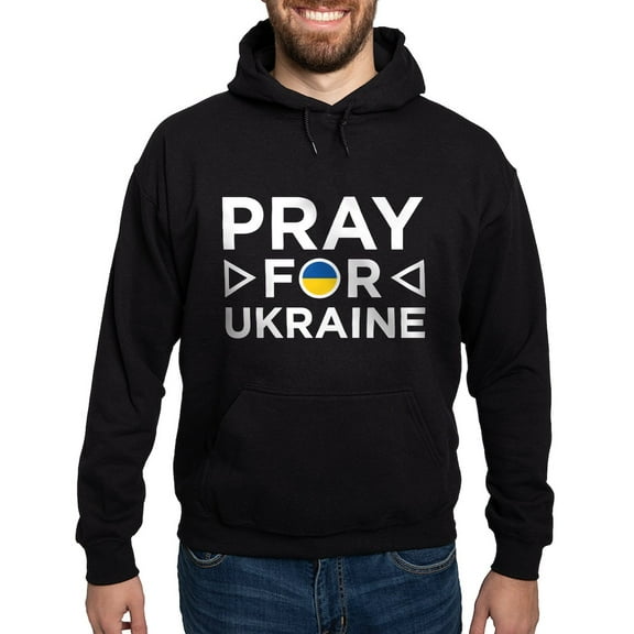 CafePress - Pray For Ukraine Hoodie (Dark) - Pullover Hoodie, Classic, Comfortable Hooded Sweatshirt