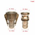 thumbnail image 3 of C E Type Hose Shank Camlock Adapter Quick Coupling Aluminum Alloy Quick Connector Hose Coupler 1-4 inch Tank Truck Connectors, 3 of 5