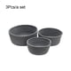 thumbnail image 4 of Advancent 3 unids/set cesta de almacenamiento de acrílico Color sólido artículos diversos para el hogar maquillaje ropa interior Almacenamiento y organización del hogar Gris oscuro, 4 of 6