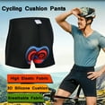 thumbnail image 2 of 3D Thickened Silicone GEL Padded Bicycle Bike Cycling Underwear Shorts Pants, 2 of 5