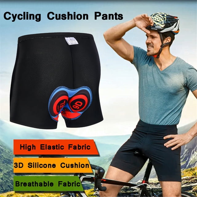 3D Thickened Silicone Gel Padded Cycling Underwear Shorts for Enhanced Bike Riding Comfort