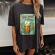 thumbnail image 2 of Blusa de manga corta de verano con estampado de Oktoberfest divertido vintage para mujer Pompotops  hfajkhk136213, 2 of 6