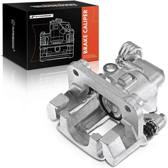 A-Premium Disc Brake Caliper Assembly with Bracket Compatible with Ford Mustang 1999-2004 Rear Right Passenger Side