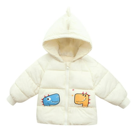 

Children Kids Toddler Baby Boys Girls Long Sleeve Cute Cartoon Winter Solid Coats Ears Hooded Outer Outwear Outfits Clothes Children S Down Coat Outerwear