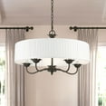 thumbnail image 4 of 41775-92 Livex Lighting Edinburgh - 5 Light Pendant In Transitional Style-14 Inches Tall and 23 Inches Wide-English Bronze Finish    -Traditional, 4 of 10