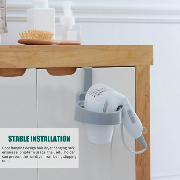 Hair Dryer Holder Door Cabinet Mounted Hair Dryer Rack Hair Dryer Organizer Hair Styling Storage Organizer for Bathroom Barbershop Washroom Walmart