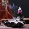 thumbnail image 4 of Figura Decorativa Lotus Ceramic Censer Smog Backflow Office Home Decor (Quemador de incienso-A) Likrtyny Hogar, 4 of 7