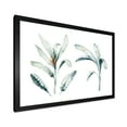 thumbnail image 2 of Designart 'Tropical Jungle Leaves On White' Bohemian & Eclectic Framed Art Print, 2 of 4