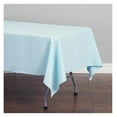 thumbnail image 2 of 2 Pack Baby Blue Rectangular Tablecloths 60 x 126 Inches for 8 Feet Rectangle Banquet Tables with Half-Drop - Stain and Wrinkle Resistant Polyester Cloth Table Covers for Party, Baby Shower, 2 of 4