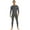 Grey, variant on LiiYii Mens Mock Neck Long Sleeve Bodysuit Full Body Jumpsuit One-Piece Romper Workout Cycling Leotard Catsuit Black Medium
