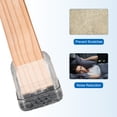 thumbnail image 4 of Uxcell 16pcs Square Chair Leg Floor Protectors for Hardwood Floors, Light Grey (Fit for 1.2 - 1.6 Inch), 4 of 6