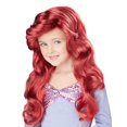 thumbnail image 1 of Petite Sirène Enfant Perruque Princesse Ariel Long Rouge Ondulé Cheveux Costume Accessoire, 1 of 1
