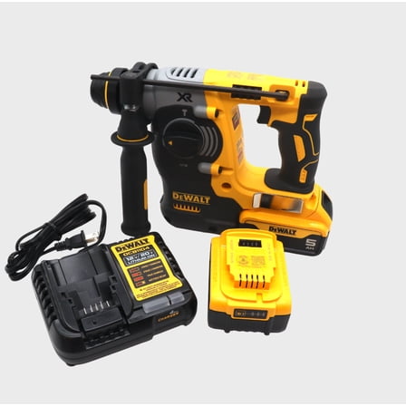 DEWALT 20V MAX XR Brushless 1” SDS Plus Rotary Hammer– Cordless Rotary Hammer Kit, 3-Mode, SHOCKS Active Vibration Control, With 20V MAX XR 5.0Ah Lithium-Ion Battery and Charger