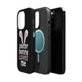 thumbnail image 2 of DistinctInk Tough Case for Apple iPhone 15 PRO (6.1" Screen), Compatible with MagSafe Charging - Some Bunny Loves Me - Rabbit, 2 of 6