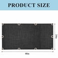 thumbnail image 3 of Black Burlap Texture Fluorescent Light Covers, Farmhouse Vintage Black Magnetic Light Covers for Ceiling Lights, Fluorescent Ceiling Shade Filters for Classroom Bedroom Office 4x2Ft x 2PCS, 3 of 8