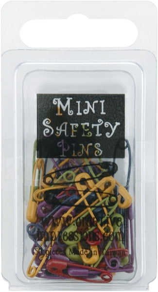 Creative Impressions Mini Painted Safety Pins 50//Package Matte Heritage Assortment