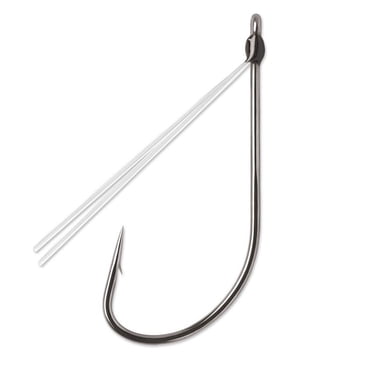 VMC Weedless Neko Rig Fishing Hook #1 with Fluorocarbon Twin Guard