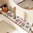 thumbnail image 2 of Yayeee Faucet Mat for Kitchen Sink 14.7" Diatomite Long Splash Guard Pad, Beige Deer, 2 of 7