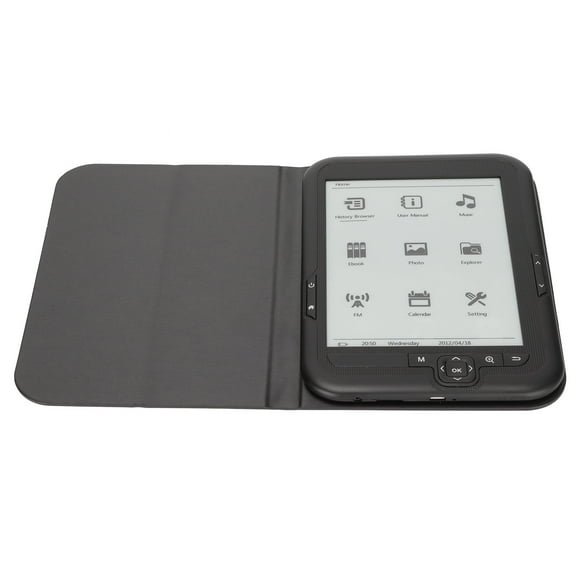 E Reader Black 6in HD Ink Screen Eye E Reader E Book Support Music Playback