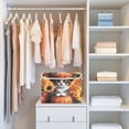 thumbnail image 6 of Cute Fall Cat and Pumpkin Large Storage Bins with Linen Collapsible Lid Storage Box 16.7 x 12.6 x 11.8in, 6 of 7