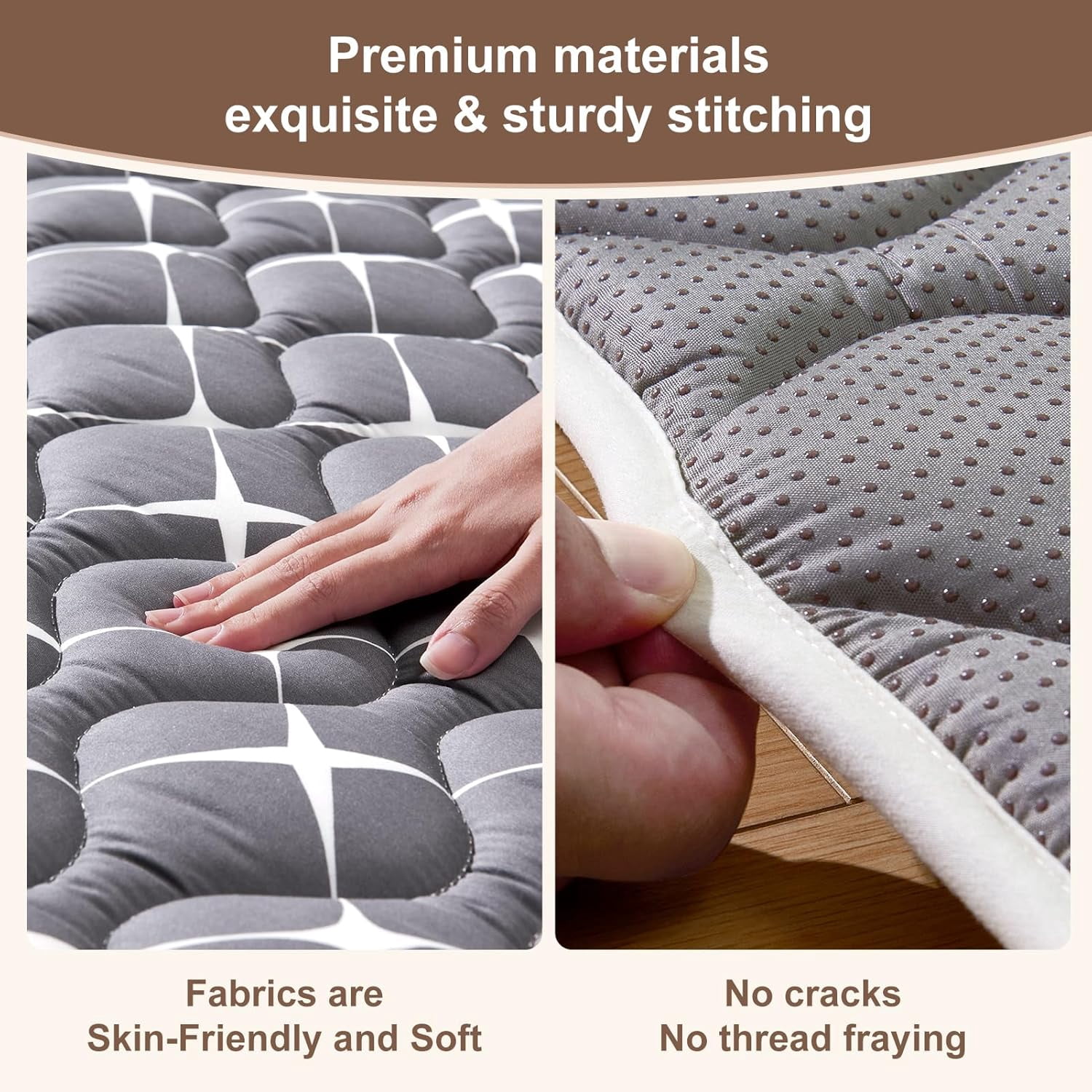 Mat - 71" X 59",Premium Thicker Foam One-Piece  Washable,  Large Anti-Slip Soft Cushioning Foam Playmats for Babies and Toddlers, Foldable  Crawling Mat for Playpen