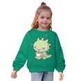 thumbnail image 2 of Luxalzxs Toddler Baby Girls Crewneck Sweatshirt Cotton Long Sleeve Cute Dinosaur Print Shirt Kids Pullover Tops 2-10 Years, 2 of 4