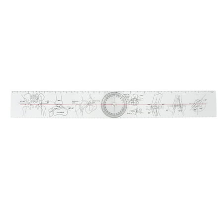 

Orthopedic Angle Ruler Goniometer Full 360 Degree Lightweight Clear Print For Physical Therapy Surgery Recovery