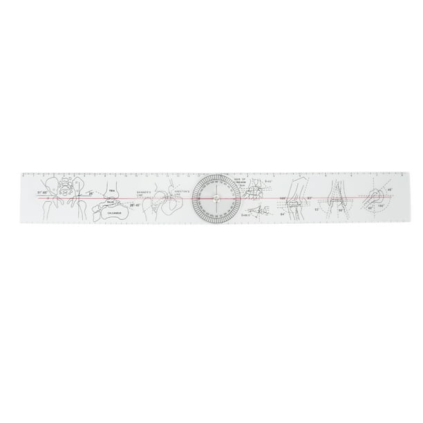 Orthopedic Ruler Orthopedic Angle Ruler, Full 360 Degree Clear Print Goniometer For ...