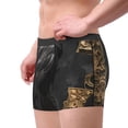 thumbnail image 2 of Balery Gothic Raven Portrait Calzoncillos bóxer para hombre, ropa interior de algodón suave y transpirable con cinturilla de nailon-X-Large, 2 of 5