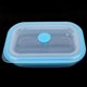 thumbnail image 2 of Lonchera de silicona BuyweekMX 600 ml Rectangular Plegable Azul, 2 of 5