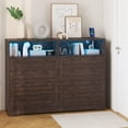 thumbnail image 4 of Dresser for Bedroom,8 Drawer Dresser with Led Lights and Charging Station,55" TV Stand for Living Room,Entryway, 4 of 9