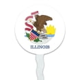 thumbnail image 2 of Illinois State Flag Cupcake Picks Toppers Decoration Set of 6, 2 of 6