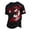 Black, variant on Women Soccer T-Shirt Jersey Tops Canada Crewneck Short Sleeve Relaxed Fit Canada Top Casual Comfort T Shirt Dressy Blouses 4XL