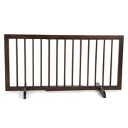 Cardinal Gates Wood Step Over Pet Gate - Walnut