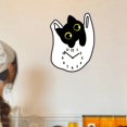thumbnail image 1 of Reloj de Pared con Diseño de Gato, Movimiento Silencioso, Números Arábigos, Acrílico, Ideal para El Aula, La Oficina, La Habitación de Los Niños, El H, 1 of 10
