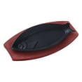 thumbnail image 3 of Lipstore Griddle Steak Fry Plate Shaped Fryer Gratin Dish for Induction Cookware A, 3 of 8
