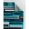 thumbnail image 2 of RUG AND DECOR Newport Collection Modern Abstract Design Area Rug Turquoise Black Grey Living Room Bed Room Carpet Alfombras para Sala, 2 of 4