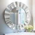 thumbnail image 2 of Clear Glass Sunburst Wall Mirror, 2 of 3