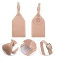 thumbnail image 3 of Unique Bargains 1 Pc Reusable Luggage Tag for Travelling Pink Polyurethane, 3 of 5