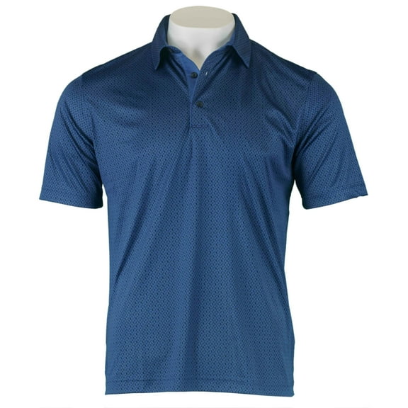 Greg Norman Men's ML75 PlayDry Polo (Medium, Blue)