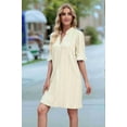 thumbnail image 5 of Summer Dresses for Women V Neck Short Sleeve Casual Shift Dress Light XL, 5 of 9