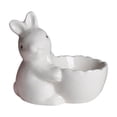 thumbnail image 2 of karymi Elegant Ceramic Rabbit Egg Cup Holder Cute White Bunny Candy Dish, Easter Serveware Easter Bunny Decorative Bowls for Candy 3.54in Room Decor House Decor, 2 of 6