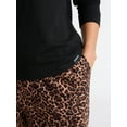 thumbnail image 4 of Joyspun Women's Long Sleeve Top and Flannel Pants Pajama Set, 2-Piece, Sizes XS-3X, 4 of 5