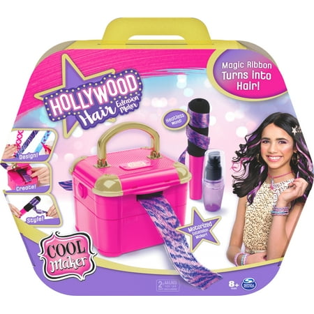 Cool Maker, Hollywood Hair Extension Maker with 12 Customizable Extensions and Accessories, for Kids Aged 8 and up