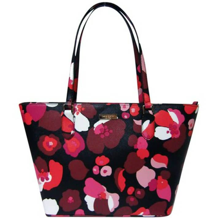 Kate Spade New York Laurel Way Printed Small Dally Leather Tote Brand New -  