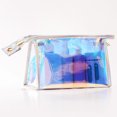 thumbnail image 1 of Nueva bolsa de cosméticos láser, bolsa de almacenamiento de cosméticos de PVC de color mágico de viaje impermeable portátil para mujer MFZFUKR BST3050613-2, 1 of 5
