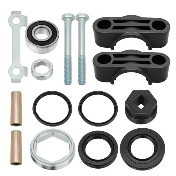 M MATI Steering Stem Bushing Bearing Seal Rebulid Kit for Yamaha Banshee Bruin 350 YFZ450 1987-2006