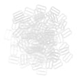 thumbnail image 2 of 100 Pieces Bra Strap Adjustment Adjuster Slider Buckle Hooks Bikini Fastener - Clear, 15mm, 2 of 8