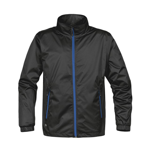 Stormtech - Chaqueta/Cazadora Shell ligera Modelo Axis Hombre caballero (Impermeable y transpirable) (Negro/Azul royal) Stormtech UTBC3070_blackroyal